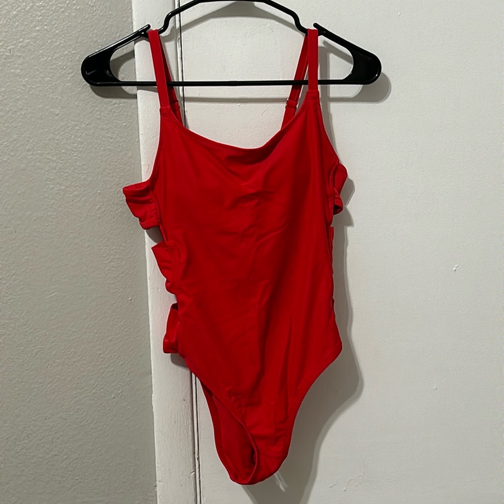 Red Women's One Piece Swimsuit